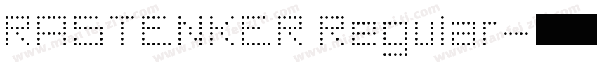 RASTENKER Regular字体转换